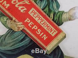 Dutch Boy Running Coca Cola Pepsin Peppermint Gum Heavy Metal Store Adv Sign