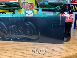 EARLY 1900's (DRINK COCA COLA IN BOTTLES) EMBOSSED METAL TIN TACKER SIGN, NICE