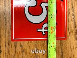 EARLY 1900's (DRINK COCA COLA IN BOTTLES) EMBOSSED METAL TIN TACKER SIGN, NICE