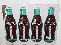 ERROR 1950's Uncut Sheet Coca-Cola Robertson's USA Thermometer Sign advertising