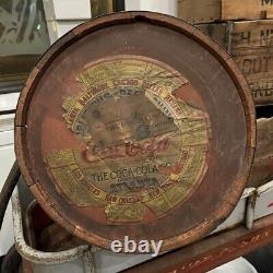 Early 1900s Coca-Cola Soda Pop Wooden Keg with Paper Label