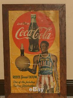 Early 1950's Reece Goose Tatum, Coca Cola Paper or Thin Cardboard Sign