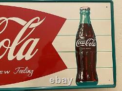 Early 50's Drink Coca Cola Enjoy That Refreshing New Feeling Sign