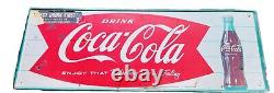 Early 50's Drink Coca Cola Enjoy That Refreshing New Feeling Sign 31.5x 11.75