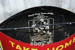 Early Coca-Cola Double Sided Tin Litho hanging string holder advertising