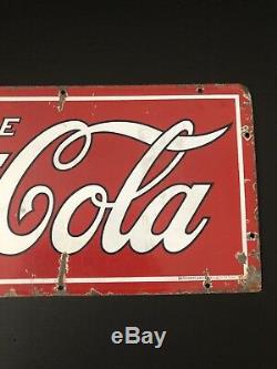 Early In Spanish TOME COCA COLA PORCELAIN SIGN