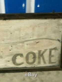 Early Wooden ORIGINAL VinTagE COAL & COKE OFFICE Sign Gas Oil Store Office Decor