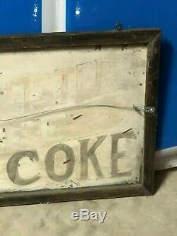 Early Wooden ORIGINAL VinTagE COAL & COKE OFFICE Sign Gas Oil Store Office Decor