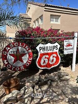 Embossed Original & Authentic''red Man Tobacco'' Painted Metal Sign 12x18 In