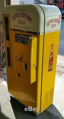 Embossed Royal crown cola rc soda machine coca cola vendo vmc bottle sign cooler