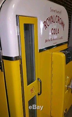 Embossed Royal crown cola rc soda machine coca cola vendo vmc bottle sign cooler