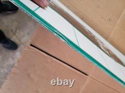 Embossed Tin Coca Cola Fishtail Sign Enjoy That Refreshing New Feeling 36.5x13.5