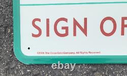 Embossed Tin Coca Cola Fishtail Sign Of Good Taste 23.5x17.5