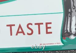 Embossed Tin Coca Cola Fishtail Sign Of Good Taste 23.5x17.5