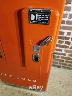 Embossed orange crush soda machine coca cola vendo coke Pepsi sign 7up cooler