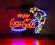 Enjoy Coca Cola Coke Parrot 20x16 Neon Light Sign Lamp Drink Club Real Glass