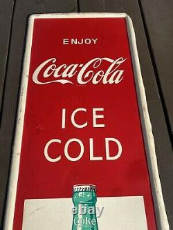 Enjoy Coca Cola Ice Cold Vertical Sign (53.5 x 17.5)