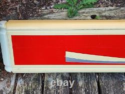 Enjoy Coca-Cola Sign Panel Molded Plastic Vintage Unusual 10-5/8x68-1/2x2-3/4
