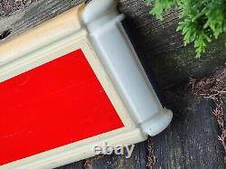 Enjoy Coca-Cola Sign Panel Molded Plastic Vintage Unusual 10-5/8x68-1/2x2-3/4