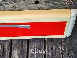 Enjoy Coca-Cola Sign Panel Molded Plastic Vintage Unusual 10-5/8x68-1/2x2-3/4
