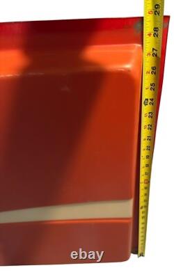 Enjoy Coca Cola Store Advertisement Embossed Wall Sign 29X73 Vintage 1970s