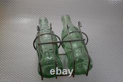 Enjoy Coca Cola While You Shop Painted Metal Shopping Cart Pop Bottle Caddy Sign