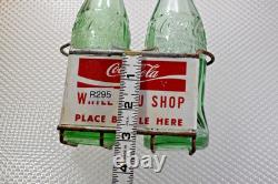 Enjoy Coca Cola While You Shop Painted Metal Shopping Cart Pop Bottle Caddy Sign