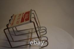 Enjoy Coca Cola While You Shop Painted Metal Shopping Cart Pop Bottle Caddy Sign