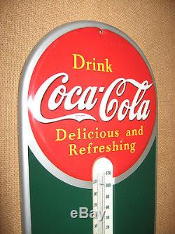 Exceptional 1940 Coca-Cola Silhouette Girl Thermometer