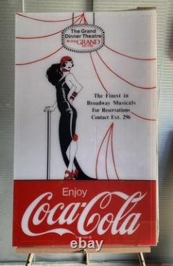 Extremely Rare Grand Hotel Coca Cola Lucite Lightbox Advertising Sign 40 Tall