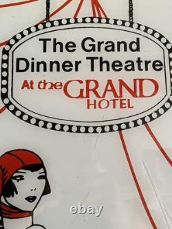 Extremely Rare Grand Hotel Coca Cola Lucite Lightbox Advertising Sign 40 Tall