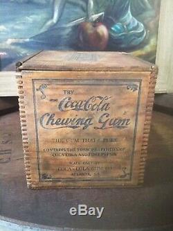 Extremely Rare c1903 Coca Cola Chewing Gum Shipping Crate Atlanta, Ga
