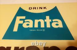 FANTA GRAPE DRINK Coca-Cola Soda VTG 1960s Vending Machine 16 Sign INSERT PANEL
