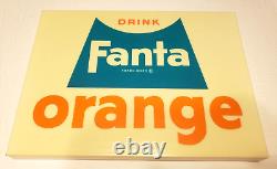 FANTA ORANGE DRINK Coca-Cola Soda VTG 60's Vending Machine 16 Sign INSERT PANEL