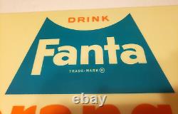 FANTA ORANGE DRINK Coca-Cola Soda VTG 60's Vending Machine 16 Sign INSERT PANEL