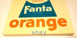FANTA ORANGE DRINK Coca-Cola Soda VTG 60's Vending Machine 16 Sign INSERT PANEL