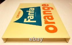 FANTA ORANGE DRINK Coca-Cola Soda VTG 60's Vending Machine 16 Sign INSERT PANEL