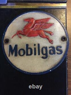 Ford Coca Cola Mobil Sign Set Lot Collector Gas Oil Plaque x5 Pieces Brass Metal