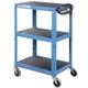 Global Industrial Steel Audio Visual Instrument Cart Blue