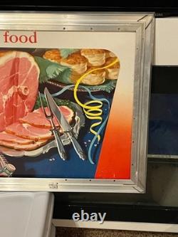 Gorgeous 1950 Coca Cola Cardboard with Original Frame DOUBLE SIDED. NEAR MINT