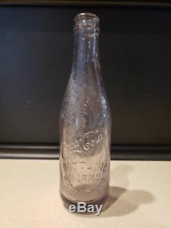 HOLY GRAIL Rare c. 1900 Coca Cola SLANT Script SS Straight Sign Soda Bottle