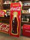 HUGE 1951 Coca Cola Bottle Wall Sign by St Thomas Metal sign co