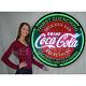 HUGE 36 Inch Coca-Cola Neon Sign Coke Evergreen Keep it on ice Fountain Dispense