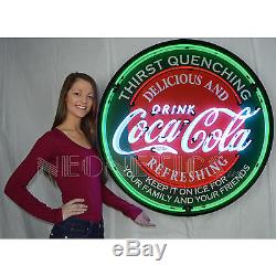 HUGE 36 Inch Coca-Cola Neon Sign Coke Evergreen Keep it on ice Fountain Dispense