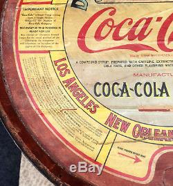 HUGE Antique 43 Gallon COCA COLA Wooden SYRUP BARREL advertising coke sign soda