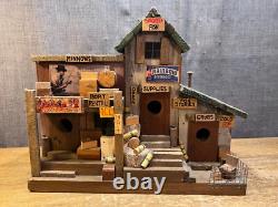 Hand Made ML Studtman Birdhouse Fishing House Coca Cola Sign Bait Shop Folk Art