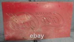 Heavy Coca Cola Metal Sign 22 1/2 x 11 1/2