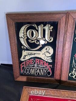 Hensley Colt 45 Firearms, Coca Cola, Central Pacific Rr Co 8 X 11 Mirror Set