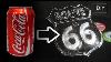 How To Make Road Route 66 Sign Emblem From Coca Cola Can