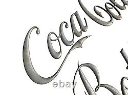 Huge Coca Cola Coke Bottling Company Advertising Jamestown NY Plant Metal Sign